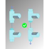 Douchekraan water temperatuur indicator met LED display