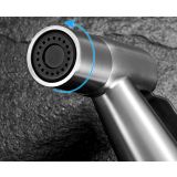 Bidetdouche of toiletdouche Slim met slang 150 cm en wandhouder rvs 'look'