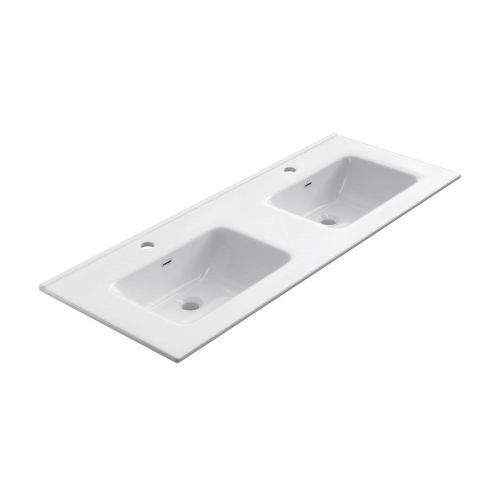 Keramische wastafel Milan, 141x46cm wit