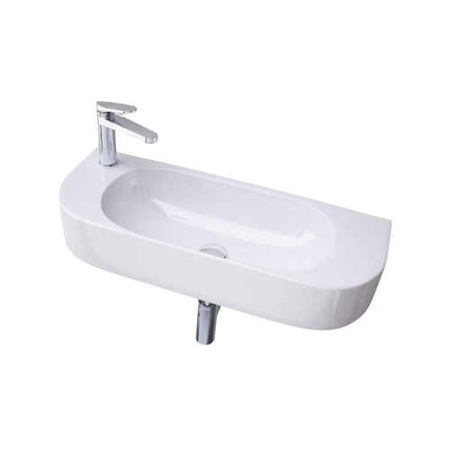  Keramische Fontein Petit - rechts - 71.5x27.5cm wit 