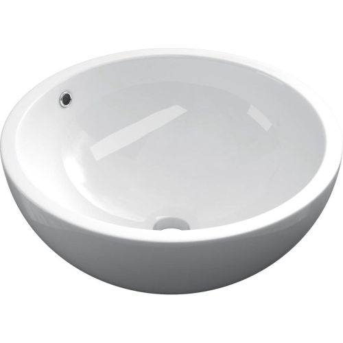 Keramische ronde opbouw waskom Bola ø45cm wit